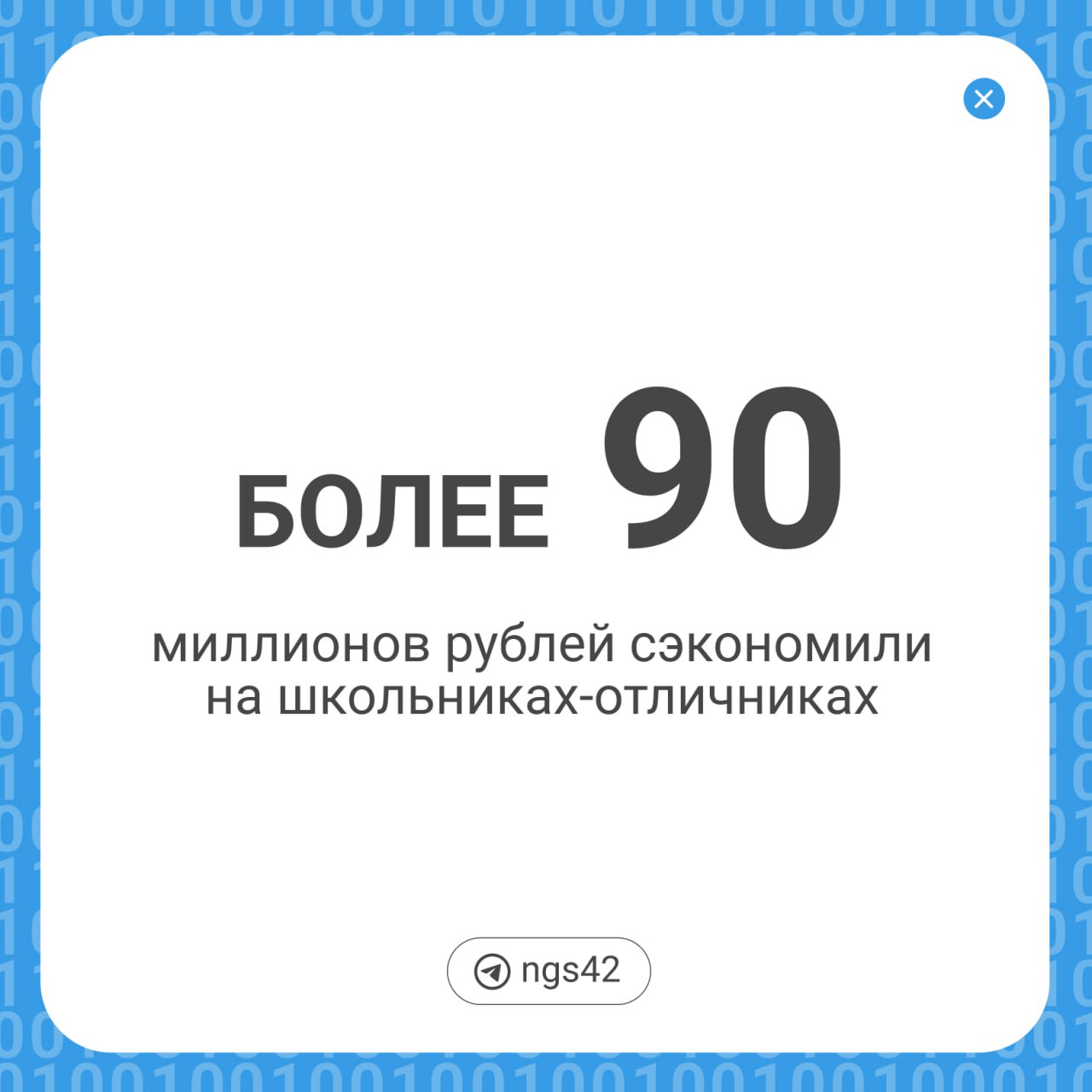 Сколько власти сэкономили на школьниках-отличниках?  В конце декабря губернатор подписал одобренный депутатами закон, согласно которому отличников лишили проездных, не считая 50% скидки для междугородних автобусов.    узнал у правительства области, что возможность бесплатно ездить на общественном транспорте могли получить около 35 тысяч человек. В прошлом году власти Кемеровской области потратили на бесплатные проездные билеты больше 90 млн 899 тысяч рублей.  — Сэкономленные средства будут направлены на сокращение дефицита областного бюджета, — говорится в ответе на наш запрос.  ⏹ Подписаться   Прислать новость