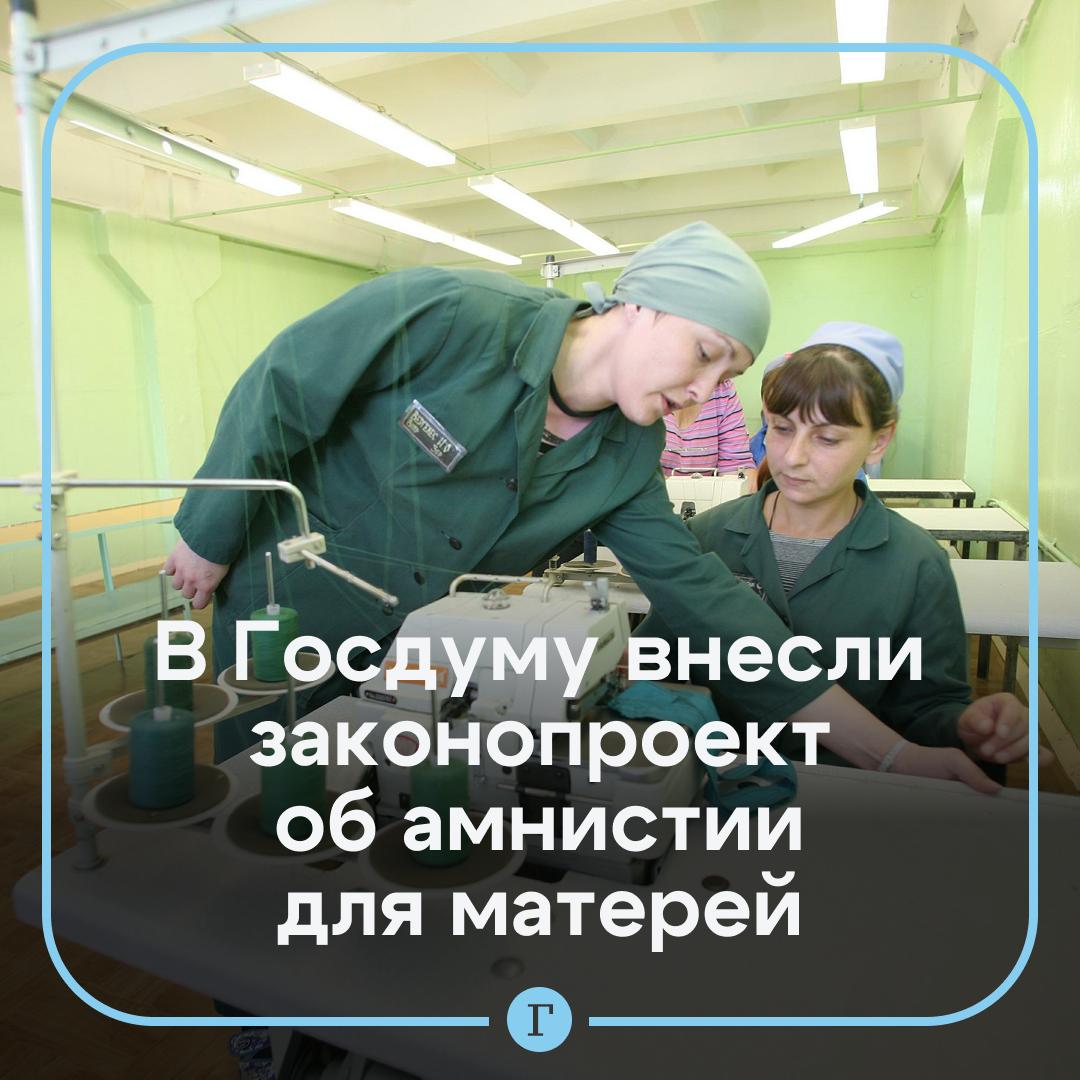 Для женщин хотят объявить амнистию в честь Дня матери С идеей выступили в ЛДПР Содержание тюрьме вдали от детей едва ли поможет матерям встать на путь исправления уверены в партии Предлагается освободить от наказания условно осужденных осужденных за преступления по неосторожности на срок до пяти лет тех кто впервые осужден впервые за умышленные преступления небольшой и средней тяжести матерей несовершеннолетних или детей инвалидов беременных женщин старше 60 лет инвалидов I II групп и жен инвалидов боевых действий матерей одиночек чьи мужья или дети погибли при защите Отечества Идею уже одобрили в Совете при президенте по правам человека Но отметили что в список нужно включить всех матерей одиночек а не только тех у кого погиб близкий человек Поддерживаете законопроект