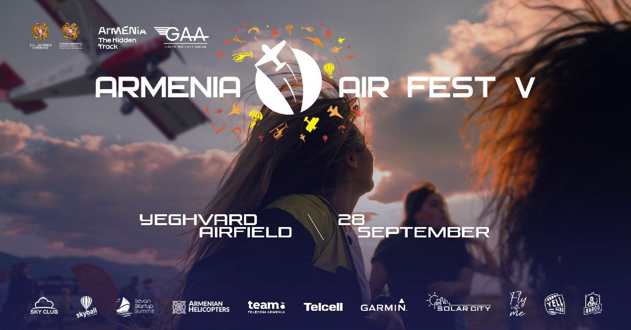 Фестиваль «Air Fest» пройдет в Армении  В аэропорту Егварда 28 сентября пройдет фестиваль «Air Fest». С 12:00 в небо поднимутся самолеты, парапланы, вертолеты, воздушные шары и дроны, которые представят шоу-программы. У гостей фестиваля будет возможность принять участие в развлекательных программах и розыгрышах, а также полетах на вертолете, самолете и параплане.  В концертной программе выступят Апе Саакян и группа «Катил». Фестиваль также является площадкой для обмена знаниями.