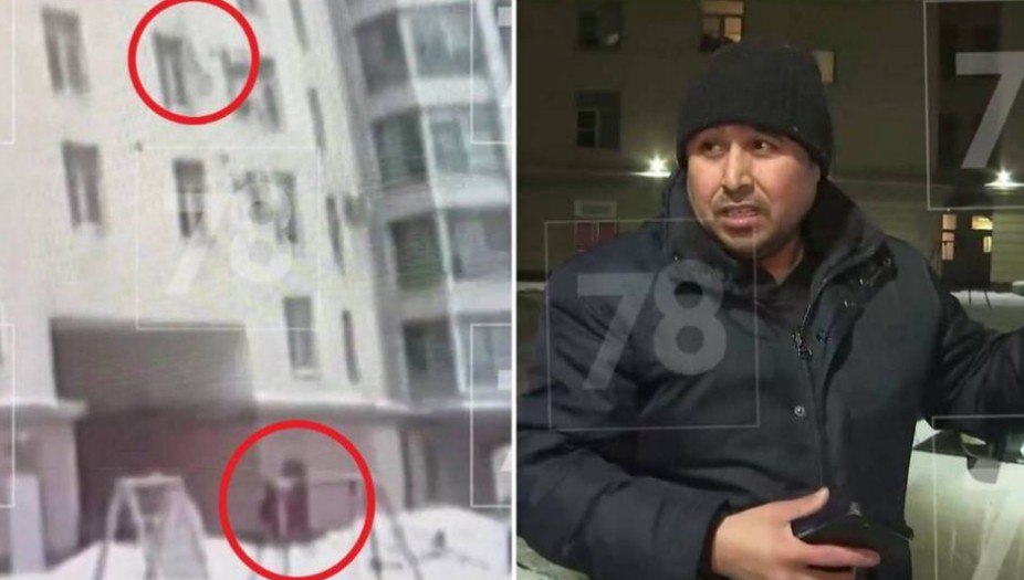В Петербурге дворник из Узбекистана поймал мальчика выпавшего с седьмого этажа видео   repost uz chudo spasenie Подписывайтесь на Repost