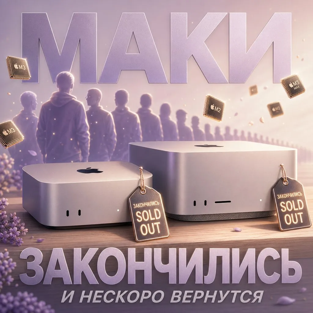 Apple не может наделать достаточно маков и это надолго Тим Кук на квартальном звонке признал что компания недооценила спрос на Mac mini Mac Studio и MacBook Neo Многие конфигурации уже полностью распроданы в онлайн магазинах По словам Кука люди массово скупают эти маки ради локального ИИ и это застало Apple врасплох Проблема в том что быстро нарастить производство не получится не хватает чипов и памяти а сроки поставок компонентов растут Apple обещает выровнять ситуацию но только через несколько месяцев При этом цены на память продолжают расти так что удешевления тоже ждать не стоит