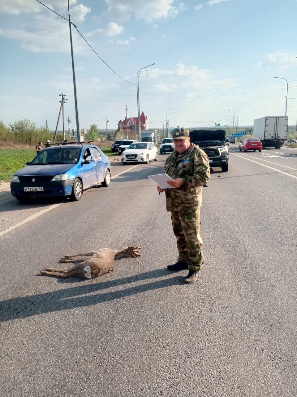 В Курском районе автомобилист насмерть сбил косулю Столкновение допустил водитель «Great Wall Poer» возле кафе «Белый Аист». На место аварии прибыли сотрудники ГАИ и Министерства природных ресурсов Курской области. Минприроды готовит документы для страховой компании, чтобы возместить ущерб, нанесенный государственному охотничьему фонду. Водитель не пострадал. — Министерство природных ресурсов Курской области обращается ко всем водителям с просьбой быть предельно внимательными на дорогах, особенно в ночное время и вблизи лесных массивов. Соблюдайте скоростной режим, чтобы избежать подобных трагедий! «Вести.Курск». Только проверенная информация.