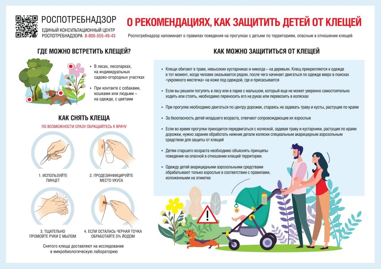 О профилактике клещевых инфекций Всего на территории Херсонской области зарегистрировано 43 случаев укусов клещами населения, в том числе 10 случаев среди лиц до 17 лет. Случаи укусов клещей уже зарегистрированы на территориях Новокаховского, Генического, Новотроицкого, Скадовского, Каланчакского, Чаплинского, Великолепетихского, Верхнерогачикского и Каховского муниципальных округов. В связи с этим, чтобы избежать неприятных последний для здоровья, напоминаем об основных мерах профилактики укусов клещей: использование средств индивидуальной защиты от нападения членистоногих: специальная одежда при посещении природных и лесопарковых зон, использование акарицидов и репеллентов; проведение само- и взаимоосмотров на наличие наползаний или укусов клещей; грамотный выбор мест для привалов и стоянок: избегать мест с заросшей высокой травой, мест, не приспособленных для отдыха; соблюдение правил гигиены и применение приёмов техники безопасности во время нахождения в природном очаге: беречь от загрязнения питьевую воду и пищу, следить за чистотой рук, защищать кожные покровы от возможного попадания вируса; не заносите в помещение свежесобранные растения, букеты полевых цветов; после прогулки обязательно проверьте животных на наличие клещей. При укусе клеща, появлении первых признаков заболевания после нападения клеща, необходимо немедленно обращаться за медицинской помощью