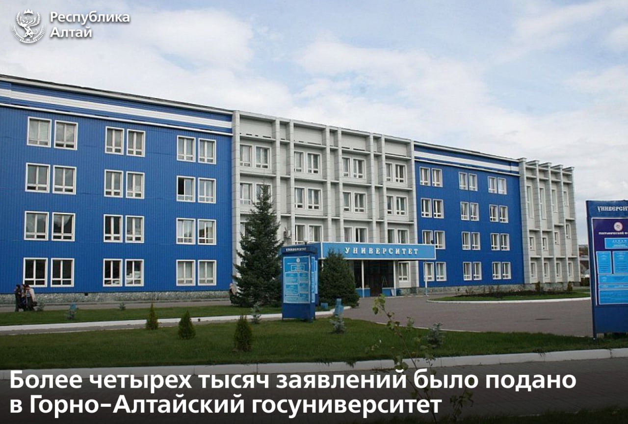 Завершился основной этап приемной кампании в Горно Алтайском госуниверситете Всего подано более четырех тысяч заявлений это на 20 больше по сравнению с прошлым годом 70 абитуриентов это жители Республики Алтай остальные из других регионов и государств И о ректора ГАГУ Евгений Павлов рассказал что всего студентами первого курса стали порядка 500 студентов на бюджетном наборе и более 300 человек на платном наборе Самыми востребованными направлениями стали туризм социология юриспруденция Сейчас до 20 сентября проходит кампания по набору магистров Подписаться в MAX