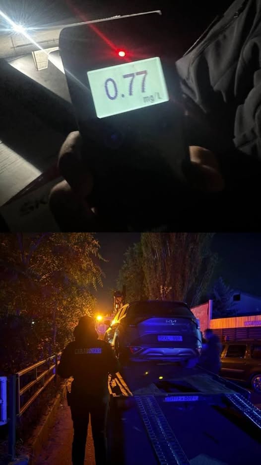 Бельцы Пьяный водитель устроил гонки по городу Сегодня утром в Бельцах карабинеры заметили KIA Sportage который ехал хаотично с большой скоростью и даже проигнорировал красный сигнал светофора Машину удалось быстро остановить За рулём оказался 36 летний мужчина От него исходил сильный запах алкоголя и тест Drager показал 0 77 мг л алкоголя в выдыхаемом воздухе Водитель был отстранён от управления а автомобиль отправлен на штрафстоянку Дальнейшие обстоятельства инцидента выясняют компетентные органы