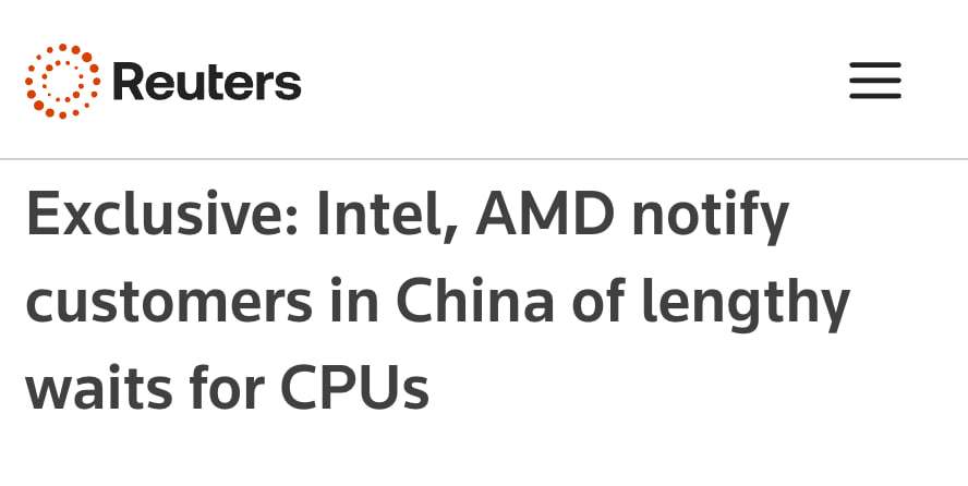 Дефицит добрался до процессоров Intel и AMD предупредили клиентов о задержках поставок они не успевают покрывать спрос дата центров Цены на процессоры Xeon в Китае выросли в среднем на 10 а ожидание поставок до полугода Intel уже снижают выпуск чипов для обычных пользователей но мощностей все равно не хватает AMD просто скинули почти все производство на TSMC у которой и так осталось минимум мощностей под выпуск процессоров для ПК Ждем полного отказа от чипов для геймеров
