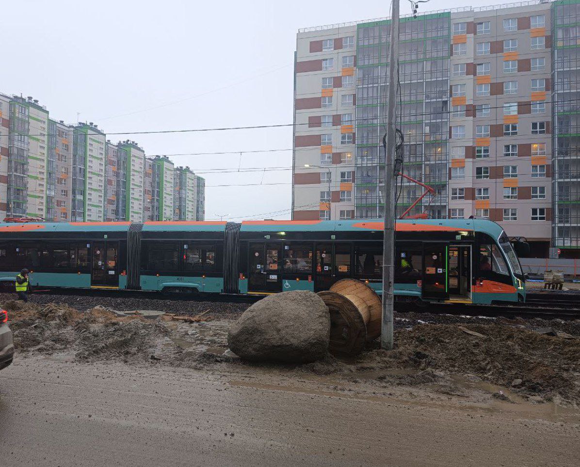 В Шушарах заметили трамвай Это не сбой в матрице Вагоны уже обкатывают на будущей ветке Купчино Шушары Славянка Первую очередь как раз до городского анклава Шушары должны запустить уже в этом году Фото тг канал Политолог заподозрил Читай нас в MAX Подпишись на Комсомольскую правду СПб