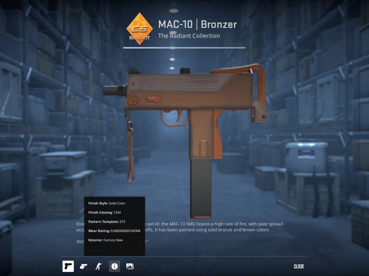 Китайскому коллекционеру скинов из CS 2 выпал MAC-10 Bronzer за $60 000. Забавно, что он получил этот скин за еженедельный дроп, который получает каждый игрок CS 2 с Prime. Шанс получения такого скина: 0,000000000104% или 1 к 10 млрд. Прошлый рекорд был AUG Eye of Zapems, который позже продали за $53k. Подписывайся на «ГлавХак» --------------------------------- YouFast VPN™ Купить крипту AML бот