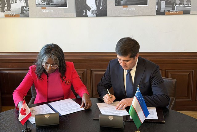 Узбекистан завершил двусторонние переговоры с Канадой и Панамой по ВТО В ходе 11 го заседания Рабочей группы по присоединению Узбекистана к Всемирной торговой организации ВТО страна успешно подписала протоколы о завершении двусторонних переговоров по доступу на рынки с Канадой и Панамой сообщил Представитель президента по вопросам ВТО Азизбек Урунов English O zbek tilida Ўзбек тилида На русском iOS Android