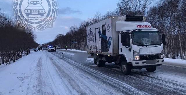 На мильковской трассе грузовик насмерть сбил человека Сегодня утром в районе 53-го километра мильковской трассы произошло дорожно-транспортное происшествие. В результате инцидента погиб мужчина.  Нажмите для подробностей -