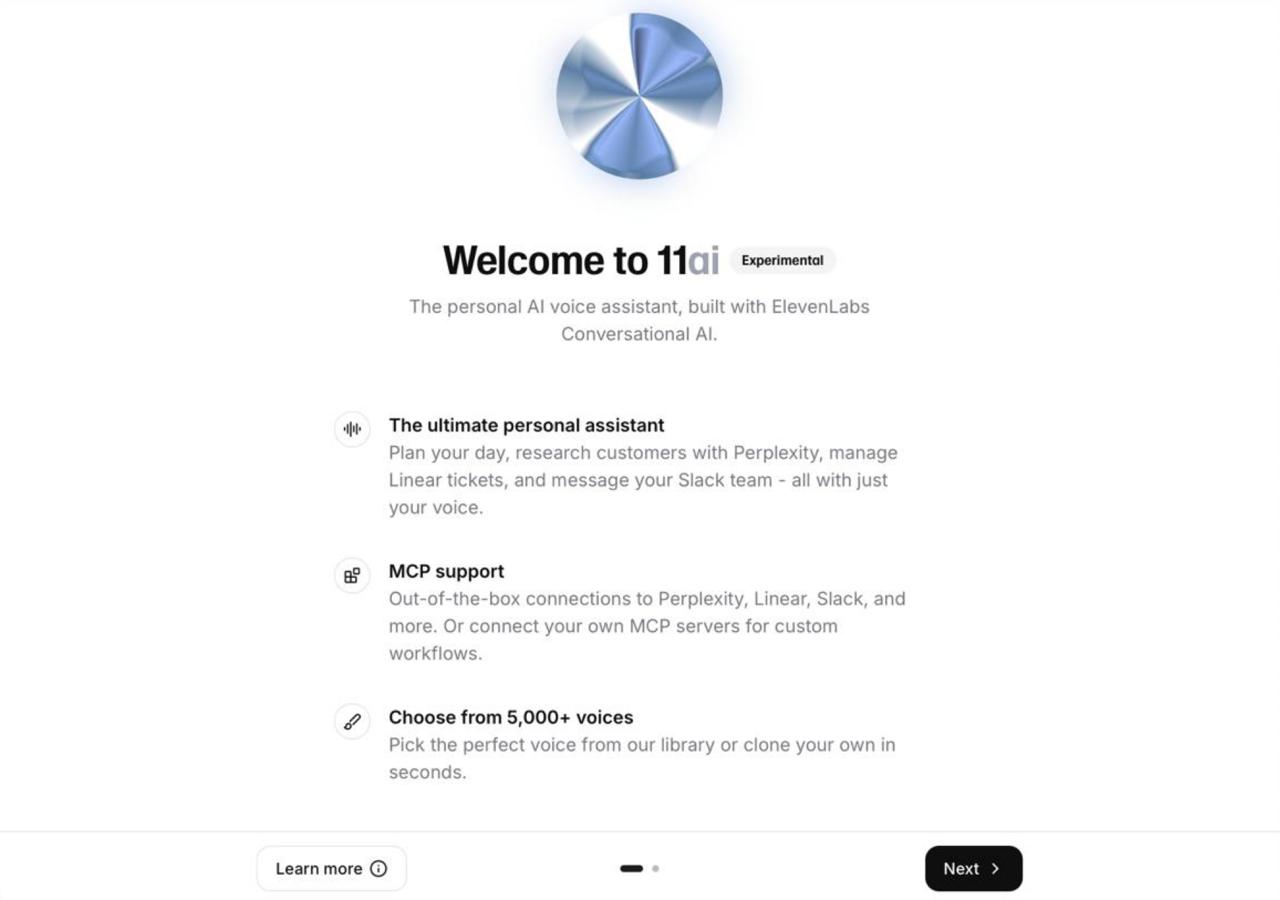 Пока, Siri: ElevenLabs выпустили своего голосового ИИ-ассистента 11ai. В нем даже есть поддержка глубокого веб-поиска через Perplexity. Помощник говорит очень реалистично, с логичными паузами и интонациями. Можно выбрать один из 5000 голосов или создать свой. Сам 11ai легко подвязывается к Notion, Slack и другим рабочим инструментам. Тестируем бесплатно здесь. Подписывайся на «ГлавХак» --------------------------------- YouFast VPN™ Купить крипту AML бот