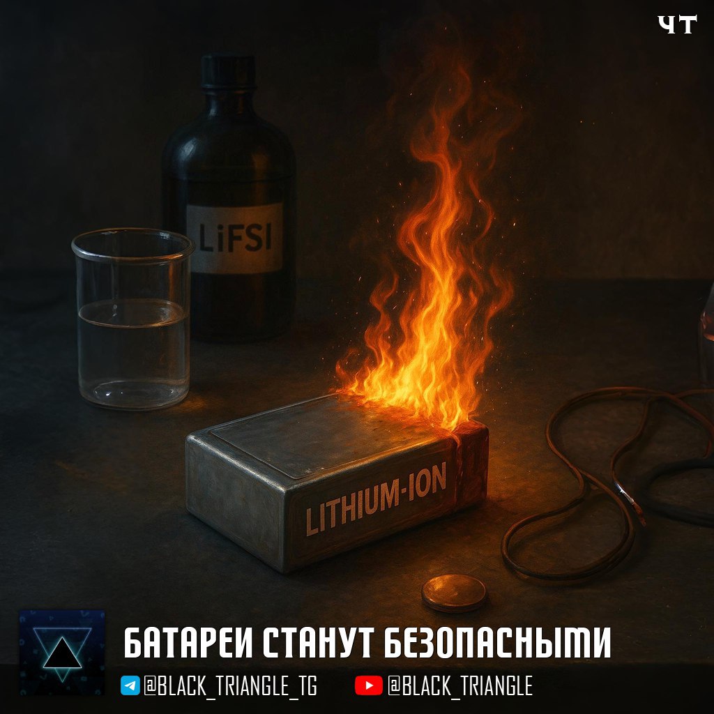 Аккумуляторы больше не будут гореть Исследователи из Гонконгского университета представили инновационный дизайн литий ионных батарей заменив традиционный электролит на литий бис фторсульфонил имид Этот революционный материал связывается с литием только при высоких температурах что значительно снижает риск термического разгона и предотвращает неконтролируемые пожары при проколе или сгибании батарей В случае повреждения температура батареи увеличивается всего на 3 5 C в то время как традиционные батареи могут разогреваться до более чем 500 C Тестирования показали что новые батареи сохраняют 82 своей емкости даже после 4100 часов работы Ожидается что эта технология откроет путь к массовому производству таких безопасных батарей в течение ближайших трех пяти лет News Soft Gear Links