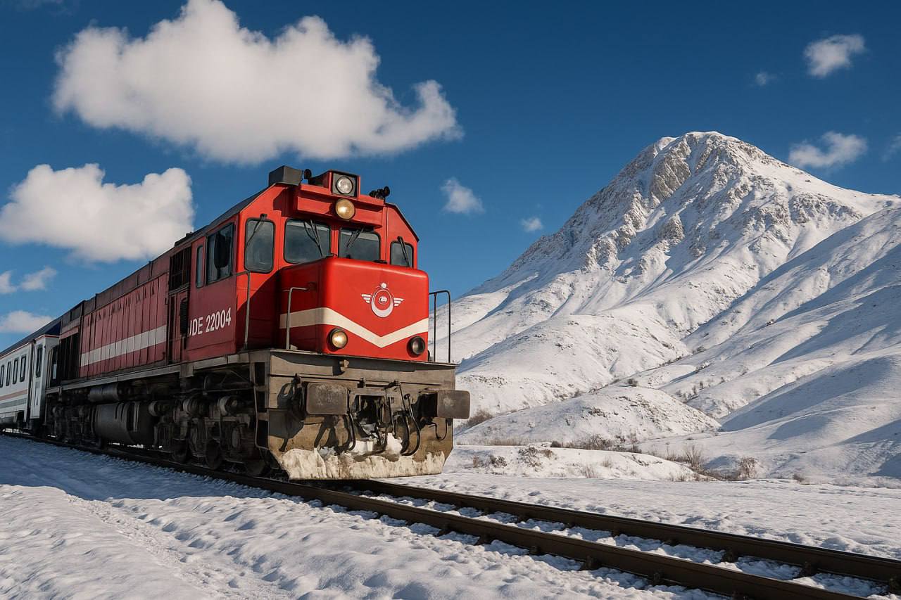 Туристический Восточный экспресс снова отправляется в путь из Анкары в Карс через заснеженные горы и долины Восточной Турции Цены уже объявлены от 6 000 лир с человека Первый рейс 22 декабря 2025 года Купе горячий чай невероятные пейзажи и остановки в исторических городах это одно из самых красивых путешествий которые можно совершить зимой в Турции