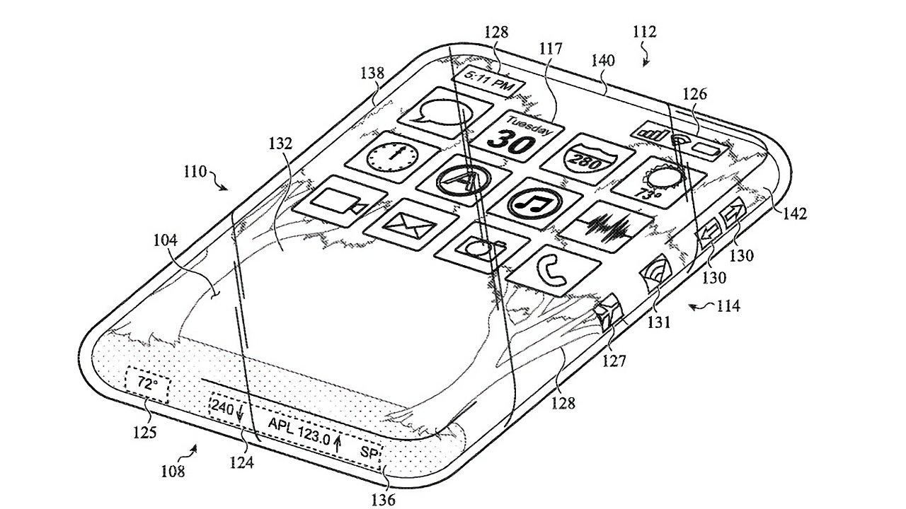 Бесшовный iPhone: Apple получила патент на смартфон с шестисторонним стеклянным корпусом Компания получила патент на дизайн смартфона с полностью стеклянным корпусом, который покрывает все шесть сторон устройства. Согласно описанию, корпус состоит из двух стеклянных частей с разной толщиной, которые соединяются так, что создают эффект бесшовного цельного стекла. Внутри такого корпуса расположен сенсорный экран, который может отображать информацию и реагировать на прикосновения не только на фронтальной и задней поверхности, но и по всей окружности боковых граней. Для микрофонов и динамиков предусмотрены специальные отверстия в стекле. Такой дизайн обещает полностью изменить представление о смартфонах — устройство будто выточено из одного куска стекла, создавая уникальные тактильные ощущения и визуальную целостность. Пока что это всего лишь патент, и неизвестно, увидим ли мы такой iPhone в продаже. Но идея явно задаёт вектор для будущих экспериментов Apple с формой и функциональностью устройств. #apple #appleinside #iphone
