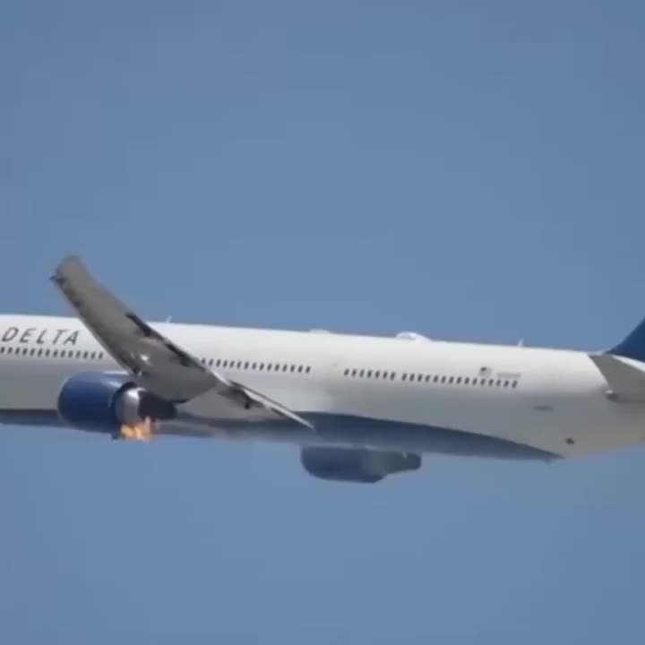 Возгорание двигателя Boeing 767 Delta Air Lines при взлете из Лос-Анджелеса