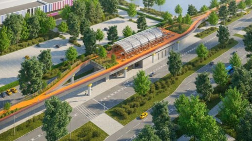 Власти Москвы утвердили проект планировки территории для создания высотного парка на месте монорельса сообщила пресс служба столичного градкомплекса Проект охватывает территорию от станции метро Тимирязевская до Продольного проезда Протяженность парка составит 4 километра Бывшие станции монорельса от Тимирязевской до Выставочного центра будут переделаны с двухэтажные павильоны moscow on air