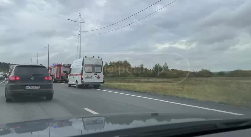 Пожар в автобусе на Южном обходе Перми: подробности и причины