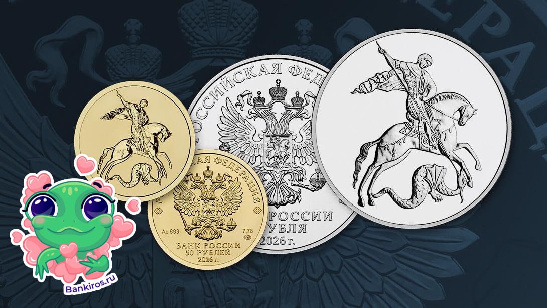 ЦБ выпустит новые инвестиционные монеты Георгий Победоносец 14 января в обращении появятся серебряные монеты номиналом 3 рубля золотые монеты номиналом 50 рублей Ранее Банк России выпустил серебряную монету Тульский государственный музей оружия Добыть монеты можно в АО Гознак и банках с которыми Банк России заключил соглашение о распространении монетаЦБ Будь в курсе с Банкирос Буст