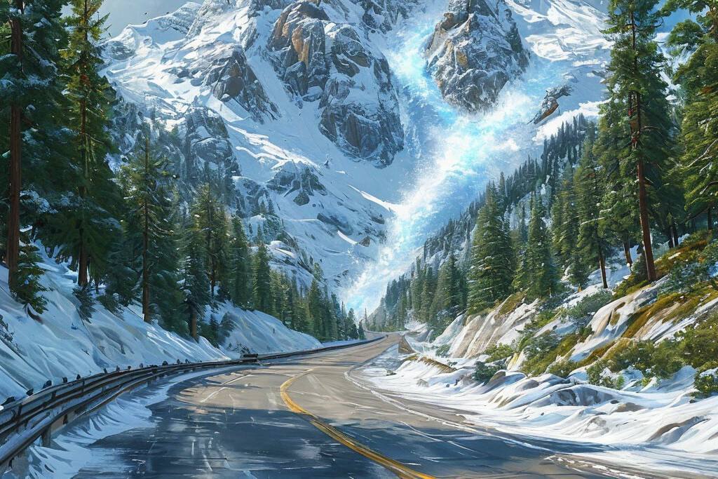 Участок дороги Невельск Шебунино на 13 км закроют для принудительного спуска лавин Работы пройдут в пятницу 20 февраля с 13 00 до 18 00 Для обеспечения безопасности участок автодороги на 13 километре между селами Лопатино и Горнозаводск в это время будет закрыт для движения всех видов транспорта  Водителей просят учитывать данную информацию при планировании поездок и с пониманием отнестись к временным неудобствам Изображение сгенерировано нейросетью Шедеврум Мы в Telegram MAX