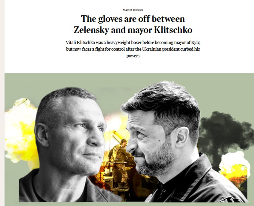 На Украине «воняет авторитаризмом», заявил Кличко в комментарии The Times. Он заявил, что на Украине происходит «чистка демократических принципов и институтов под видом войны». «Я как-то сказал, что в нашей стране пахнет авторитаризмом. Теперь им воняет», — подчеркнул Кличко. По его словам, «звездный статус» защищает его от репрессий со стороны Зеленского. «Можно уволить мэра Чернигова, но очень сложно уволить мэра столицы, которого знает весь мир», — добавил он. При этом эксперты издания отмечают, что конфликт между Зеленским и Кличко значительно глубже. В частности, критики мэра говорят о коррупции в городской администрации и отсутствии развития города за время пребывания Кличко у власти. В то же время, в издании полагают, что некоторые ориентированные на Зеленского лица, хотели бы иметь доступ к финансовым потокам в Киеве.