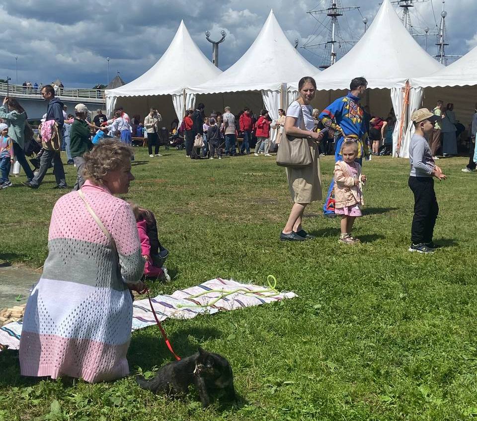 Сегодня на Ярославовом городище в Великом Новгороде прошёл фестиваль «Игры и люди». Мастера народного творчества обучали гостей традиционным играм и забавам. Можно было поучаствовать в десятках мастер-классов – по росписи, лепке на гончарном круге, изготовлению обережных кукол, например, на замужество, и многих других. Лада Комкова