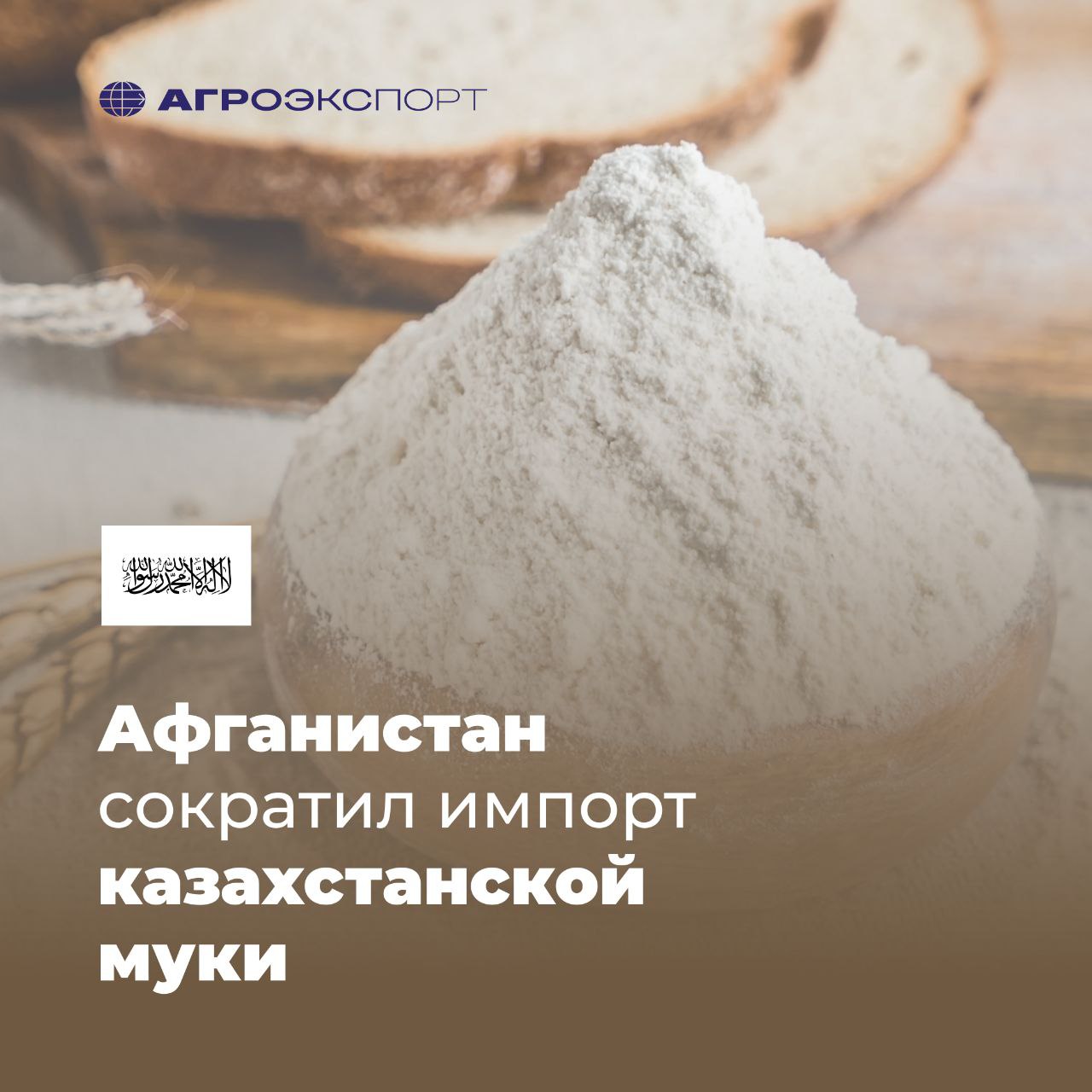 Афганистан сократил импорт казахстанской муки  Афганистан в текущем году сократил импорт казахстанской муки на 143,2 тыс. тонн  -14% . За сентябрь-май в страну из Казахстана было поставлено 883,2 тыс. тонн муки. Одной из причин является обострившаяся конкуренция со стороны узбекских экспортеров муки, а также увеличение импорта пшеницы Афганистаном, сообщил руководитель департамента аналитики Зернового союза Казахстана Евгений Карабанов.   Также на казахстанский экспорт оказывает влияние активный заход на рынок Афганистана российской муки. В 2024 году Афганистан закупил в России муки на 80 млн долл. США, став основным покупателем данной продукции.   Eldala.kz  #агроэкспорт #новостиАПК