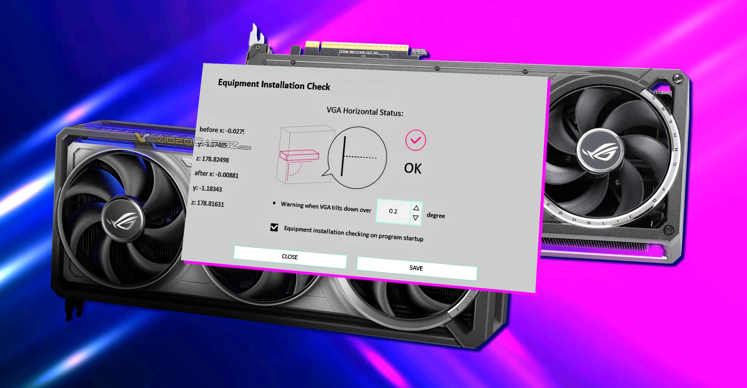 Датчик провисания в Asus ROG Astral GeForce RTX 5090 Это топовое решение весит почти 3 кг, что создает очень большую нагрузку как на слот PCIe, так и на текстолит самой карты. Со временем большой вес может привести к проблемам, и как оказалось – ASUS это предусмотрела. У карты есть гироскоп Bosch Sensortec BMI232, который позволяет определять изменения в пространственном положении видеокарты. После обновления фирменная утилита GPU Tweak получила к нему доступ, и в ней теперь можно задать критические параметры провисания карты, после которых пользователю выведется уведомление. Мой Компьютер