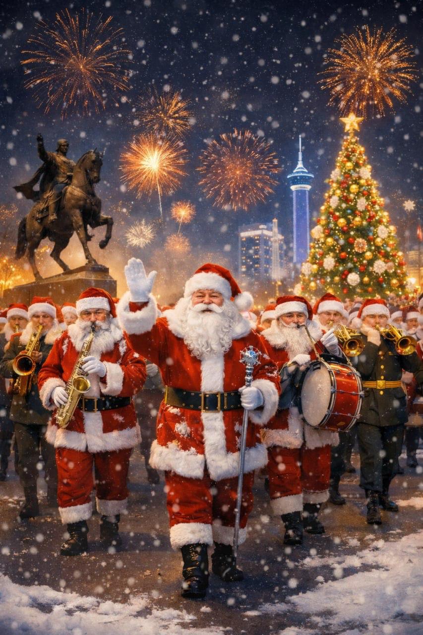 В Ташкенте состоится парад Дедов Морозов в исполнении военного оркестра Завтра 26 декабря в Ташкенте военный оркестр Национальной гвардии проведёт музыкальный парад в Дедов Морозов который пройдёт по улицам города и подарит жителям и гостям столицы праздничное настроение Маршрут и время проведения   t me Sxodim UZ 3701 Не пропускайте важное Подписывайтесь на официальный NovostiUZ доверяйте фактам а не слухам   Вы с Telegram Premium Поддержите нас одним нажатием Ссылка на пост   telegram me NovostiUZ 59936