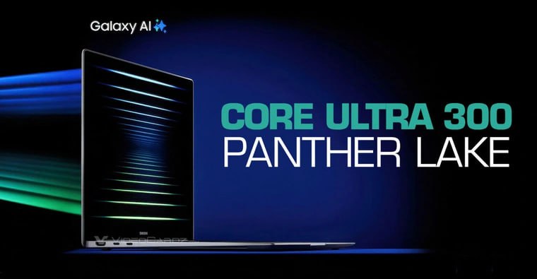 Samsung Galaxy Book 6 Pro на Intel Panther Lake засветился в тестах Geekbench В базе данных Geekbench появились первые результаты тестирования ноутбука Samsung Galaxy Book 6 Pro оснащенного новым процессором Intel Core Ultra 5 338H поколения Panther Lake Это одно из первых подтверждений существования серийных образцов перед запланированным релизом в 2026 году Согласно утечкам процессор имеет 12 ядер 4 производительных P 4 энергоэффективных E и 4 маломощных LP В базе Geekbench E и LP ядра отображаются как единый кластер из 8 что совпадает с общей конфигурацией из 12 ядер Базовая частота процессора составляет 1 9 ГГц а встроенная графика Arc B370 включает 10 ядер Xe3 В 2026 году модель выйдет с чипом Panther Lake сменив серию Lunar Lake Утечка подтверждает активную подготовку устройства к релизу Samsung GalaxyBook6 PantherLake intel ARCHiTECH Чат