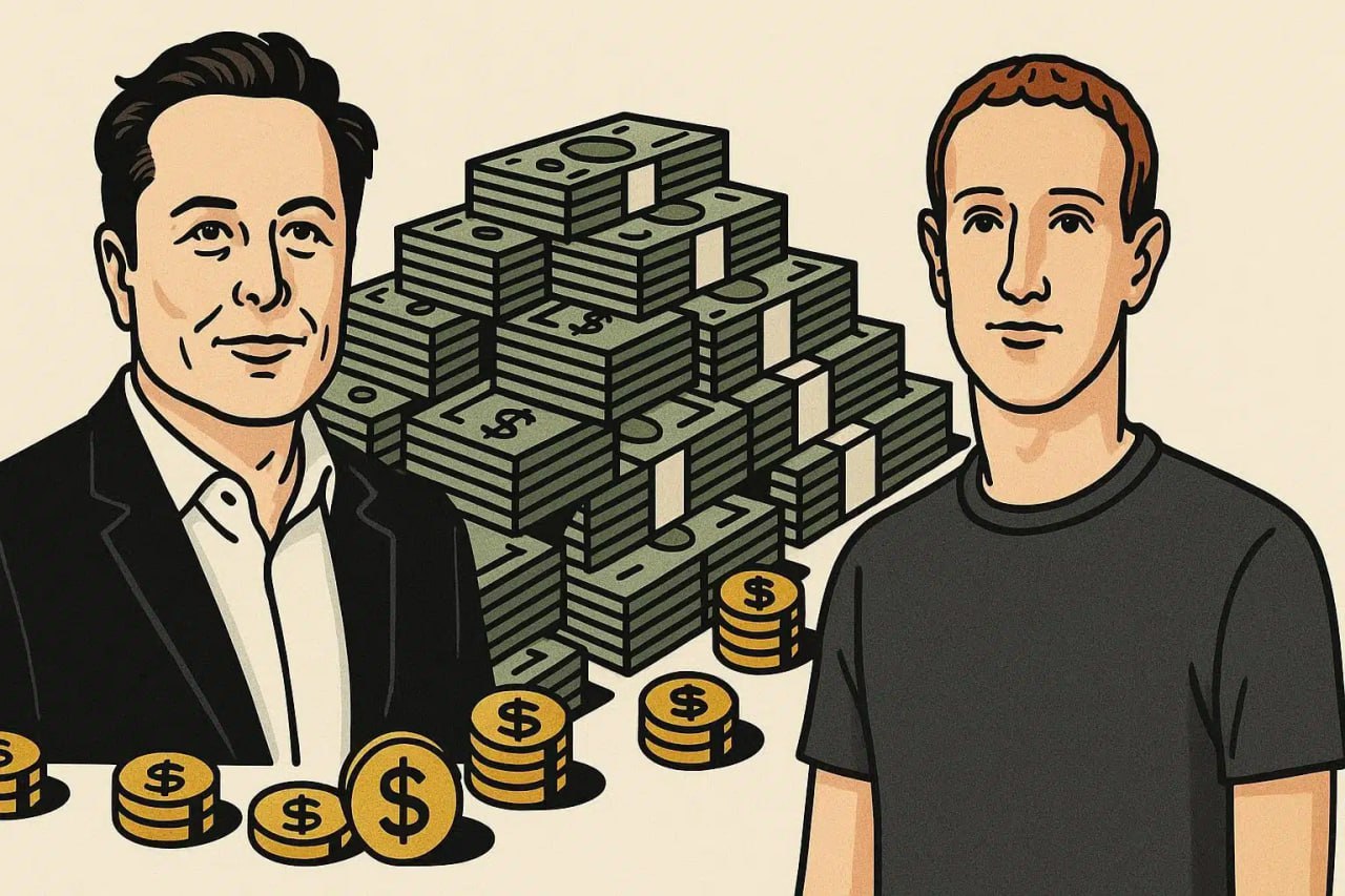 Состояние 400 богатейших американцев достигло 6 6 трлн Состояние 400 богатейших людей США достигло рекордных 6 6 трлн За последние 12 месяцев их капитал вырос на 1 2 трлн подсчитал Forbes Четвертый год подряд лидером списка остается основатель Tesla и SpaceX Илон Маск Его состояние оценили в 428 млрд Он стал первым миллиардером преодолевшим показатель в 400 млрд По сравнению с прошлым годом его капитал вырос на 184 млрд благодаря росту акций Tesla на 56 На втором месте находится сооснователь Oracle Ларри Эллисон с 276 млрд на третьем глава Meta Марк Цукерберг 253 млрд Далее в списке идут основатель Amazon Джефф Безос 241 млрд и сооснователь Google Ларри Пейдж 179 млрд Telegram Facebook Instagram LinkedIn Сайт