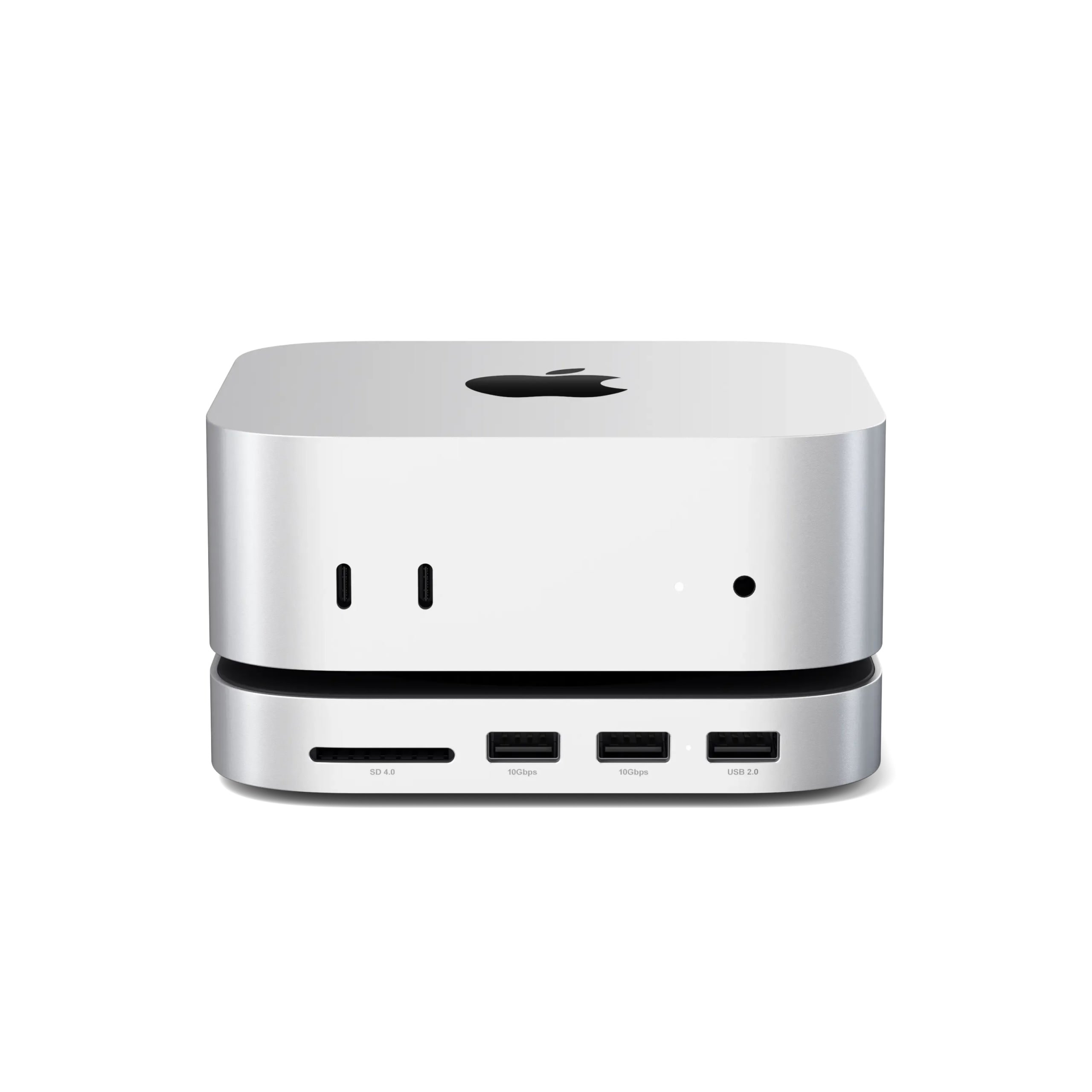 Новые Mac mini M4 начинают обрастать своей периферией. Компания Satechi анонсировала под эти машины хаб Mac Mini Stand & Hub. Он имеет соответствующий новым «миникам» размер и дизайн, а попутно несет три порта USB-A, кардридер и встроенный интерфейс NVMe для подключения SSD-накопителей объемом до 2ТВ.   Других подробностей нет, но в продажу новинка должна пойти весной следующего года. До этого времени пользоваться, видимо, чем-то менее красивым, но более универсальным.