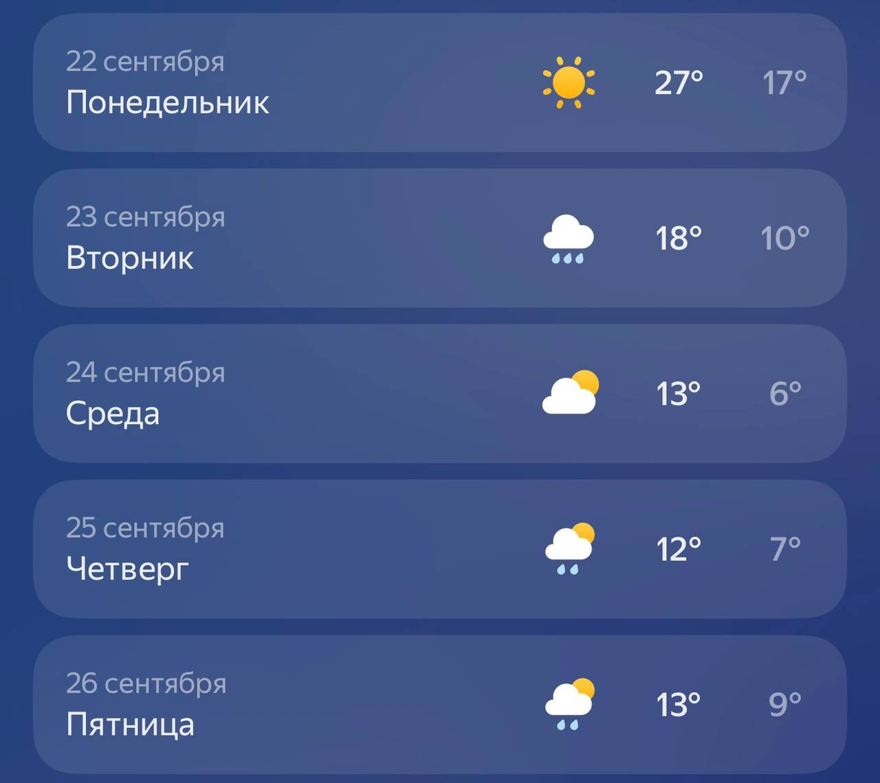 В середине следующей недели в Москве ожидается похолодание на 15 градусов после теплой погоды Ночные температуры будут от 1 до 6 градусов дневные от 8 до 13 градусов Погреемся только в понедельник