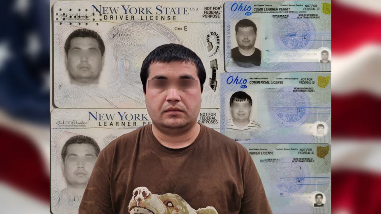 В США задержали узбекистанца с пятью водительскими удостоверениями У водителя грузовика который незаконно въехал в страну после совершенного ДТП обнаружено несколько документов   uznews uz ru news 105043 uznews