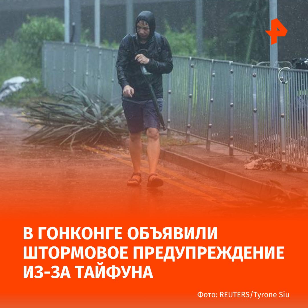 Власти Гонконга объявили штормовое предупреждение самого высокого уровня из-за приближения урагана "Вифа". По данным городской метеорологической обсерватории, тайфун находится примерно в 60 км от города. У его восточного побережья были замечены огромные волны. "Около 500 рейсов были отменены из-за погодных условий, а около 400 рейсов были перенесены на более позднее время", — сообщает газета The Guardian. Местные власти также приостановили занятия в школах и детских садах. МАХ Отправить новость