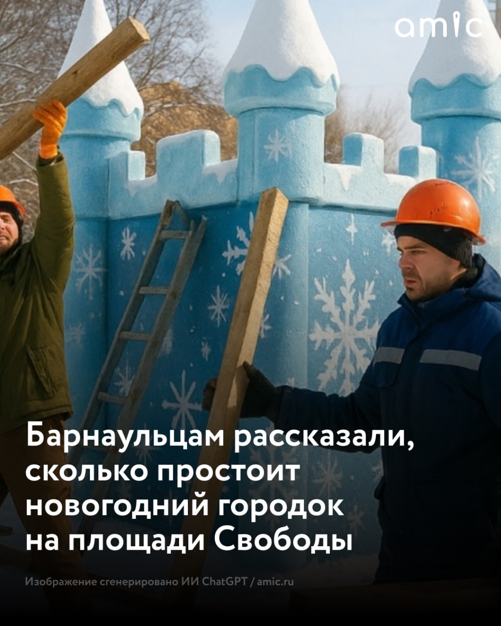 Барнаульцам рассказали сколько простоит новогодний городок на площади Свободы Праздничное оформление будет радовать горожан до конца января Во время совещания в администрации города заместитель главы по дорожному хозяйству и транспорту Андрей Курышин сообщил что строить городок начнут уже с 5 декабря в этот день на площади ограничат движение транспорта Здесь появится большая горка с двумя скатами фигуры Деда Мороза и Снегурочки около 30 светодинамических инсталляций интерактивные световые колонны качели световые стены и другие элементы а также главная городская елка отметили в администрации краевой столицы Курышин уточнил что демонтаж новогоднего городка начнется 31 января и продлится до 4 февраля Именно в эти сроки праздничные конструкции полностью уберут с площади