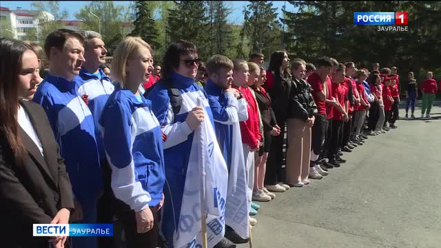 В Тюмени прошла 80-я легкоатлетическая эстафета в честь Победы