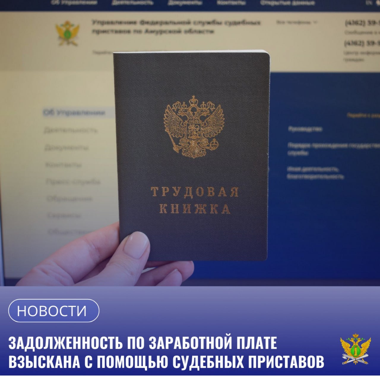 Житель Хабаровского края смог добиться выплаты заработной платы за время вынужденного прогула с помощью судебных приставов   Согласно судебному решению работодатель обязан возместить средний заработок за время вынужденного прогула бывшему сотруднику транспортной компании а также выплатить компенсацию морального вреда Общая сумма долга перед работником составила порядка 196 тысяч рублей Исполнительное производство о принудительном взыскании задолженности по заработной плате находилось в отделении судебных приставов 2 по г Благовещенску Судебный пристав уведомил руководство организации о возбуждении исполнительного производства и предупредил о последствиях неисполнения решения суда в установленный срок   Однако в добровольном порядке задолженность по оплате труда выплачена не была что привело должника к мерам принудительного исполнения Сотрудник службы вынес постановление о взыскании исполнительского сбора обратил взыскание на денежные средства организации должника находящиеся в банке а также вынес запрет на перерегистрацию 6 грузовых транспортных средств Кроме того руководство компании было проинформировано об уголовной ответственности за неисполнение решения суда В результате принятых мер направленных на принудительное исполнение судебного решения задолженность по заработной плате перед работником выплачена в полном объеме Также работодатель понес дополнительные расходы в виде исполнительского сбора в размере 14 тысяч рублей