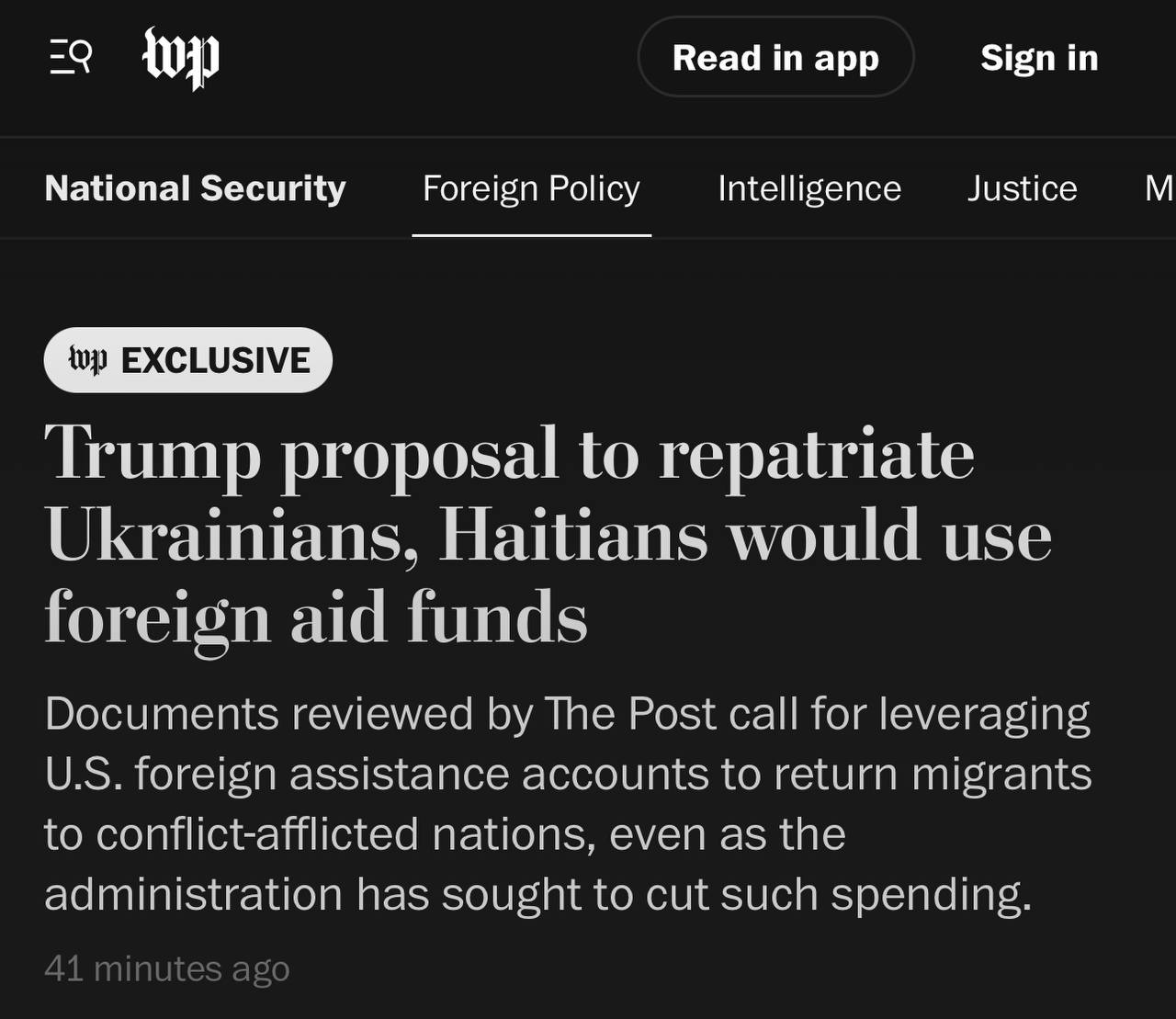 По информации Washington Post, 200 тысяч украинцев в США могут быть депортированы на родину. Согласно данным издания, администрация Трампа создала соответствующий план. Это касается не только украинцев, но и других иммигрантов. Тем, кто согласится на добровольную депортацию, будет выплачено по $1000.