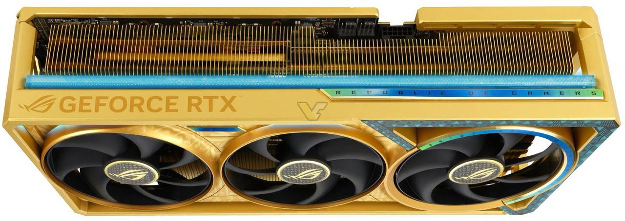 GeForce RTX 5090 с золотым дизайном для шейхов    Asus выпустила эксклюзивную GeForce RTX 5090 ROG Astral Dhahab Edition с золотым покрытием и арабской росписью. Видеокарта оснащена четырёхслотовым радиатором и испарительной камерой для улучшенного охлаждения    Цена модели значительно выше стандартной RTX 5090, делая её доступной лишь для тех, кто может себе позволить такую роскошь    - какой же шлак..   - завидуют те, кто не сможет позволить    Следи за новостями VA-PC   Наш менеджер для связи