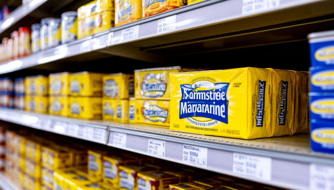 Маргарин в российской рознице за год подорожал в среднем на 15 Рост зафиксирован несмотря на то что у производителей стоимость продукции остается стабильной Таким образом маргарин занял четвертое место среди наиболее подорожавших продуктов питания входящих в базовый еженедельный мониторинг Как объясняют феномен роста цены на маргарин эксперты он может быть связан с одной стороны со значительными розничными наценками достигающими 65 от потребительской цены А с другой на маргарин могла переориентироваться часть покупателей сливочного масла как на более доступную альтернативу Вести Хакасия в Telegram MAX