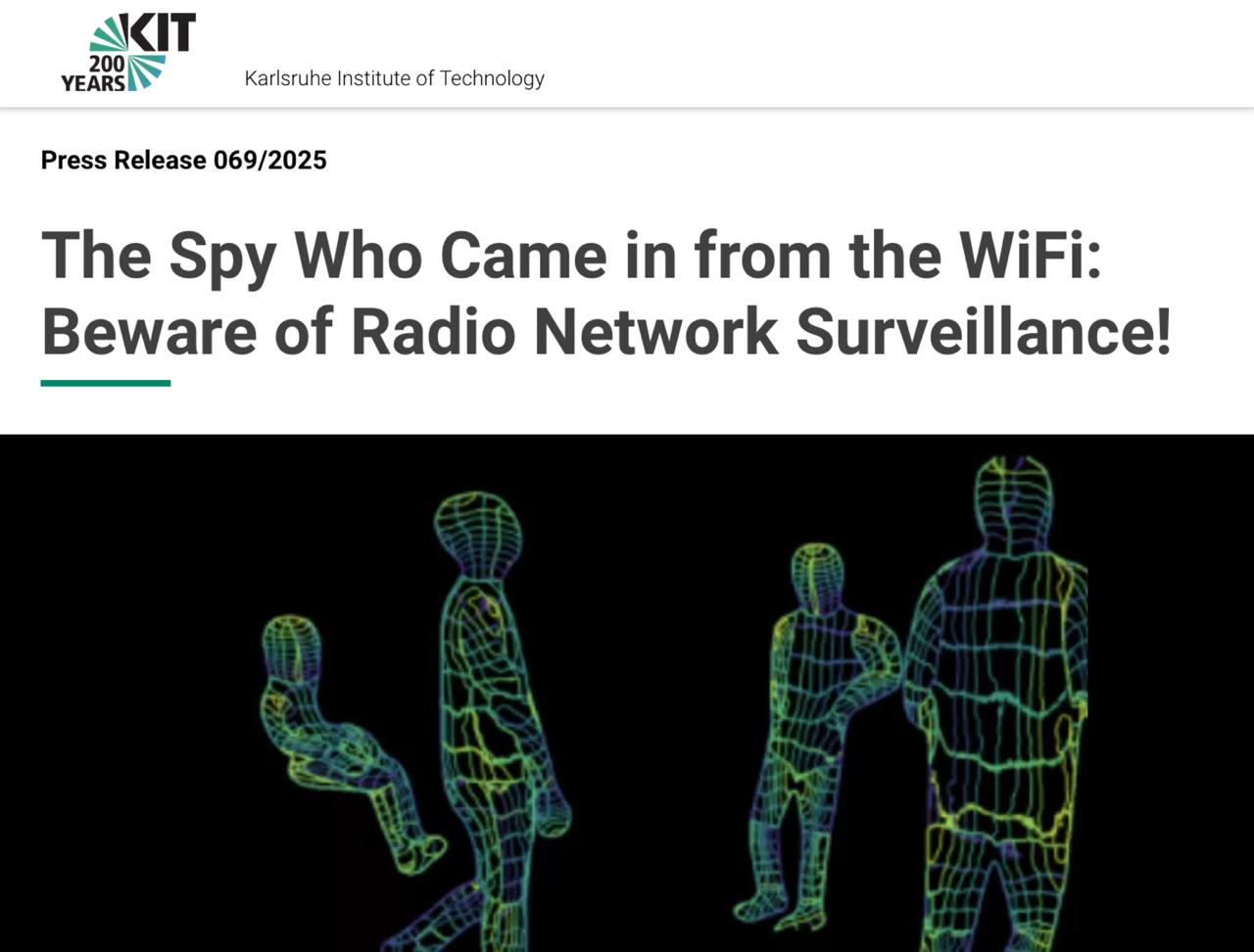 Обычный WiFi роутер может видеть людей как камера в эксперименте с 197 участниками личность определили почти на 100 метод показали учёные из KIT Если вы регулярно проходите мимо кафе с Wi Fi сетью вас могут идентифицировать и вы даже не заметите этого предупреждают авторы исследования заклеили камеру на ноутбуке уже не поможет concertzaal