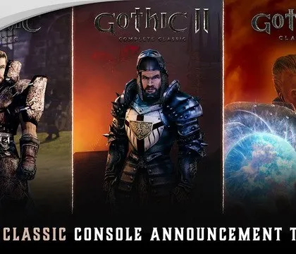 Классическая трилогия Gothic выйдет на консолях PlayStation и Xbox THQ Nordic анонсировала релиз классической трилогии культовых ролевых игр Gothic на консолях PlayStation 5 4 и Xbox Series X S One Первая часть выйдет 28 июля вторая с дополнением Night of the Raven 29 сентября третья с патчем 1 75 от сообщества 24 ноября 2026 года