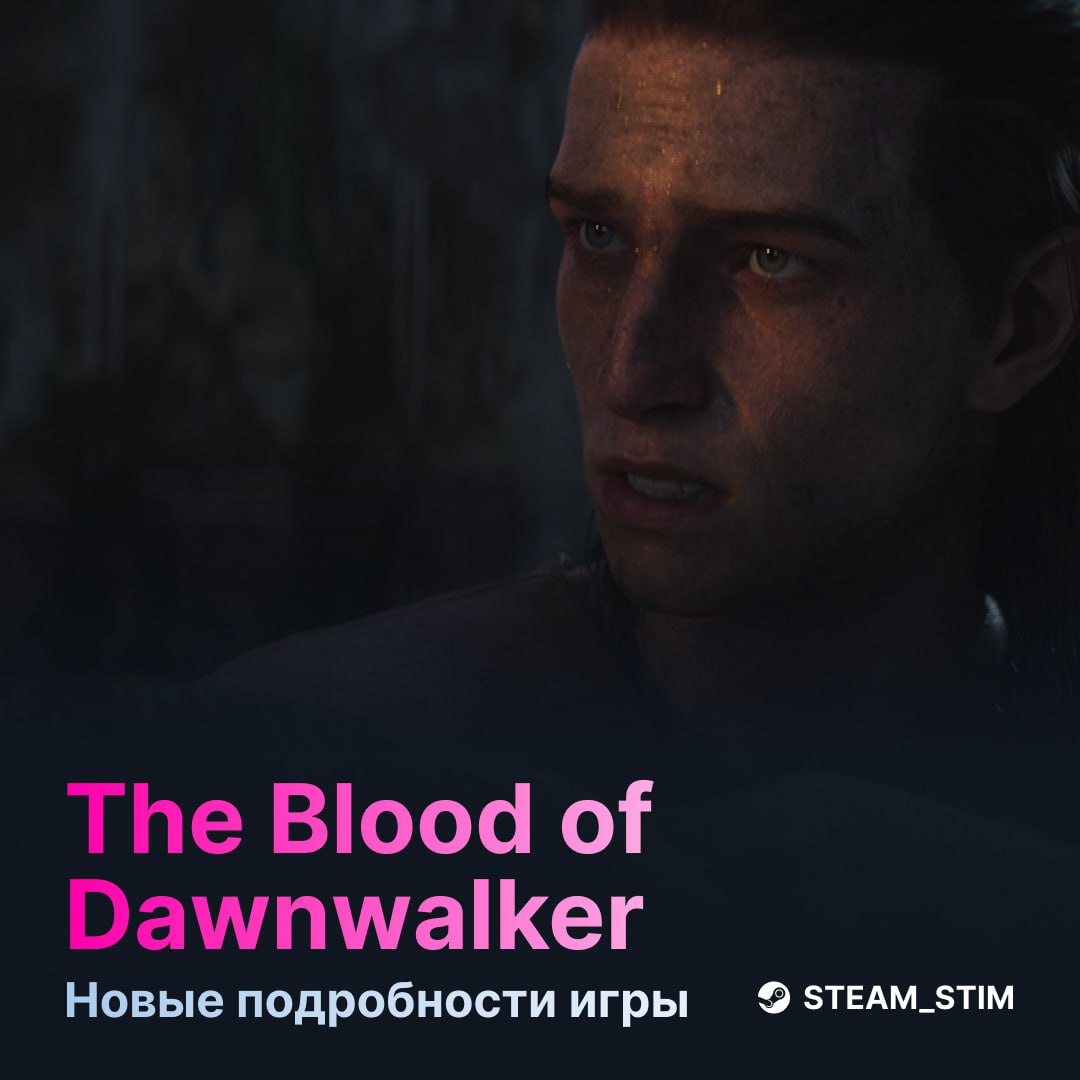 Новые подробности The Blood of Dawnwalker:   Открытый мир, вдохновлённый Gothic, мир игры — упадок, управляемый вампирами. Путешествие по миру будет постепенно ухудшать состояние окружающего мира — например, горящий дом может стать пеплом, если игрок не поспешит помочь его жителям.  Таймер в 30 дней и 30 ночей: Главный герой, полувампир, имеет всего 30 дней и ночей, чтобы спасти свою семью. Время будет неумолимо двигаться вперёд, и каждый выбор игрока будет иметь последствия. Это добавляет ещё больше динамики в геймплей.  Вариативность и нелинейность: квесты нелинейны, а также есть несколько путей развития персонажа, включая человеческую, вампирскую и общую ветви прокачки. Полувампирская сущность героя влияет на все аспекты игры, начиная от решений и заканчивая боевой системой.  Игру делают на PS5, Xbox Series и ПК на Unreal Engine 5 — даты релиза нет ⏱    Steam Игры   Чат