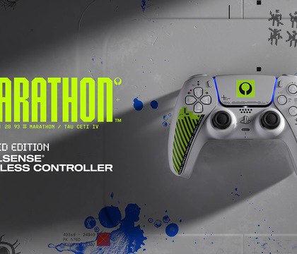 Sony представила контроллер DualSense и наушники Pulse Elite в дизайне по мотивам Marathon Sony анонсировала лимитированные версии геймпада DualSense и наушников Pulse Elite в дизайне выполненном по мотивам грядущего экстракшн шутера Marathon от Bungie И контроллер и гарнитура выполнены в белом цвете и получили яркие тематические вставки