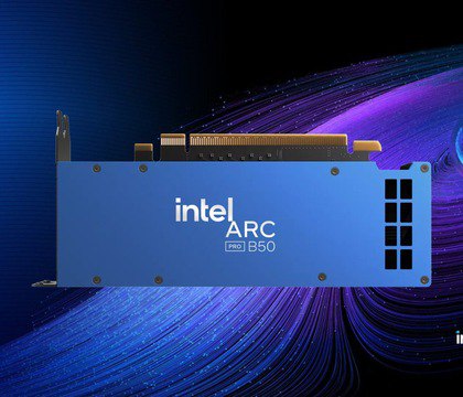Intel выпустила видеокарту ARC Pro B50 в сети уже появились первые обзоры новинки Intel объявила о запуске профессиональной видеокарты ARC Pro B50 Новинка построена на базе графического процессора BGM G21 с 16 ядрами Xe2 В роли видеобуфера выступают 16 ГБ VRAM стандарта GDDR6 с шиной 128 бит и пропускной способностью 224 ГБ с TDP карты зафиксировано на отметке в 70 Вт