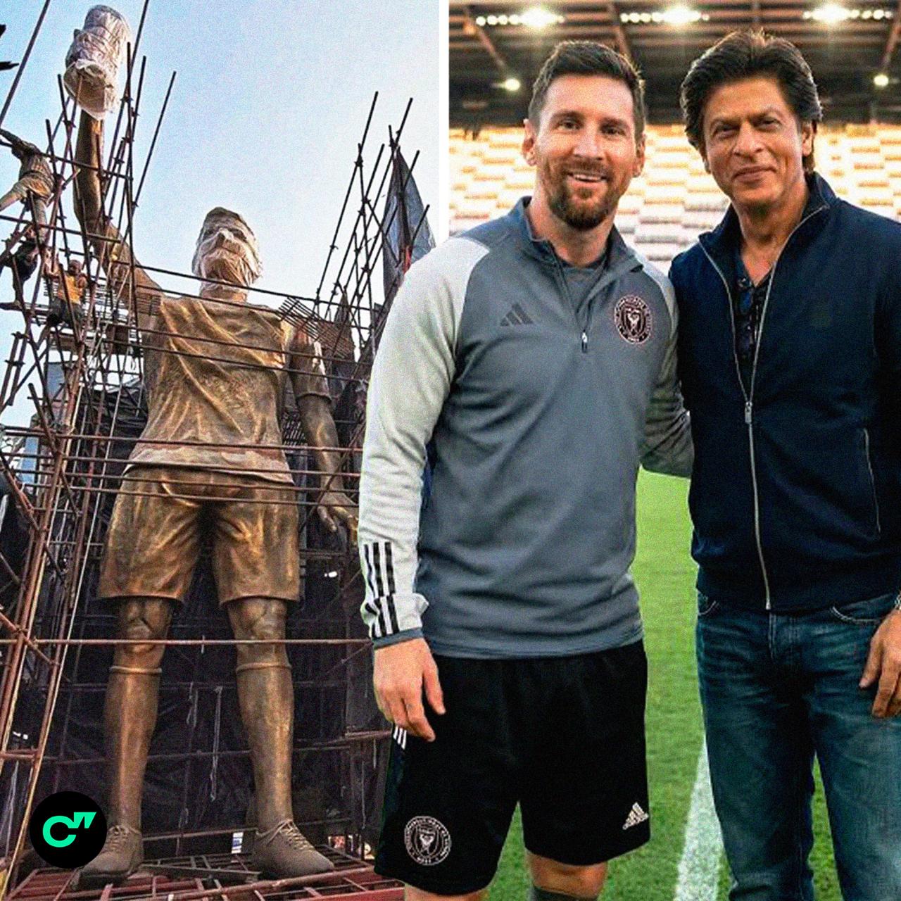 Месси откроет собственную 21 метровую статую в Калькутте в эту субботу он приедет туда вместе с Суаресом и Де Полем в рамках GOAT тура по Индии Также поклонники аргентинца смогут сфотографироваться с другой его фигурой в полный рост на троне и побывать в точной копии квартиры Лео в Майами с манекенами самого игрока и членов его семьи Месяц назад Лапорта заявил о желании поставить Лео памятник возле Камп Ноу Бездепозитный фрибет до 15 000 Новым клиентам от FONBET