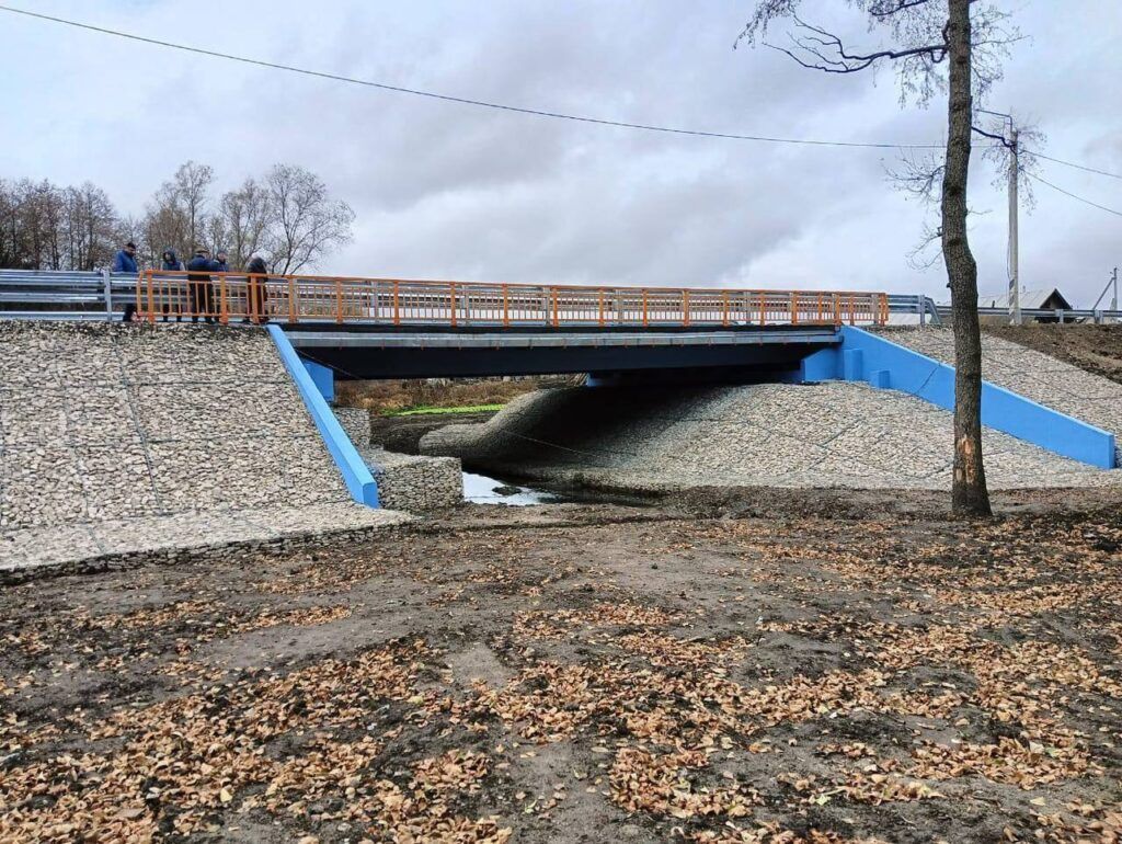 В Мелекесском районе на трассе к Татарстану открыли движение по капитально отремонтированному мосту через Елшанку  Прислать новость: