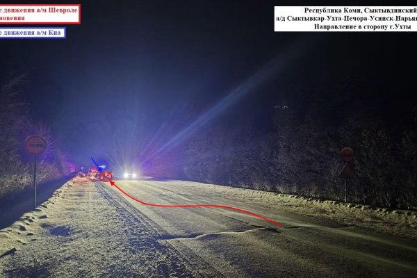 В Сыктывдинском районе водитель Chevrolet пошел на обгон и столкнулся с Kia komiinform ru news 289363