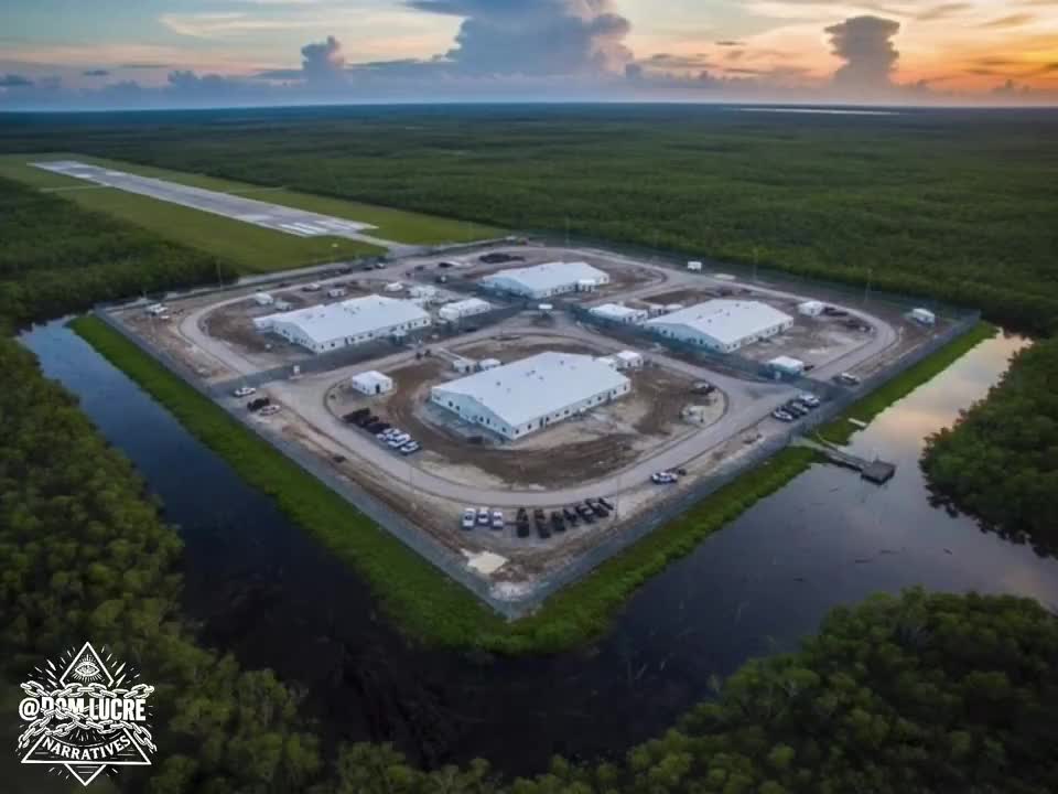 Трамп советует, как убежать от аллигаторов в новом центре для мигрантов
