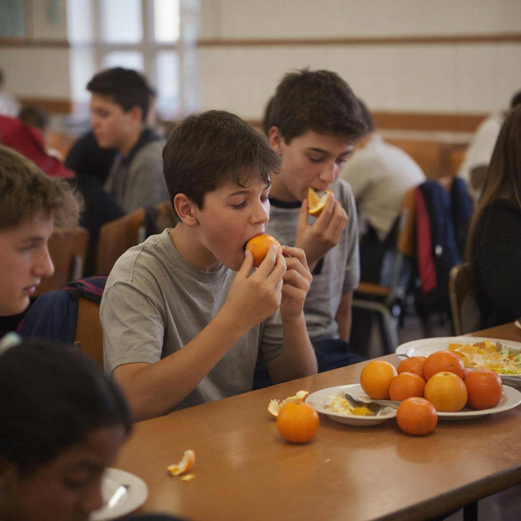 В школьное меню предлагают добавить новогодние блюда Депутаты Госдумы отправили обращение в Роспотребнадзор Если поддержат в первые две недели после каникул в столовых появятся легкое Оливье мандарины По мнению авторов это создаст праздничное настроение и поможет легче войти в учебный ритм Поддерживаете